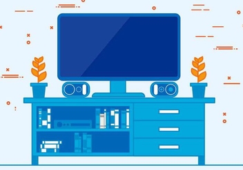 Free Vector Television Illustration - vector gratuit #422615